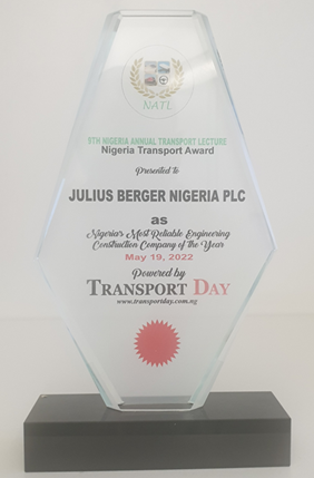 JULIUS BERGER WINS MOST RELIABLE ENGINEERING CONSTRUCTION COMPANY AWARD