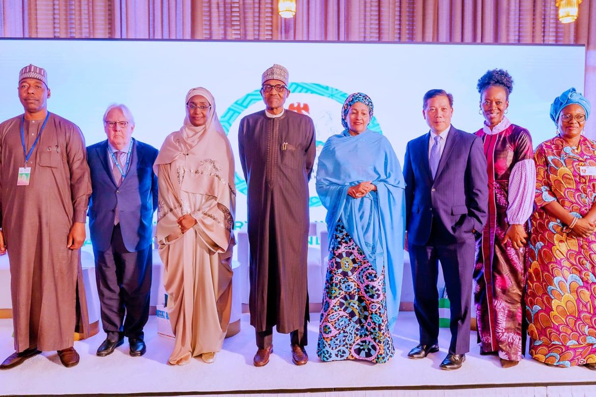 HUMANITARIAN ISSUES: PRESIDENT BUHARI URGES MORE PRIVATE SECTOR PARTICIPATION, HIGHLIGHTS INTERVENTION PROGRAMMES
