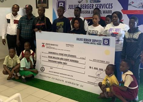 Julius Berger Services provides educational assistance scholarships for students in host communities